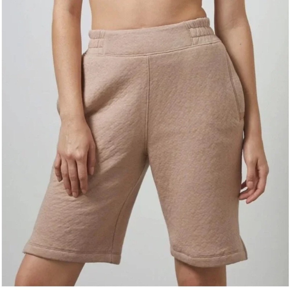 Lunya Restore Double Faced Short Oat Heather LWMJ1148-OTTH Sleepwear Womens S